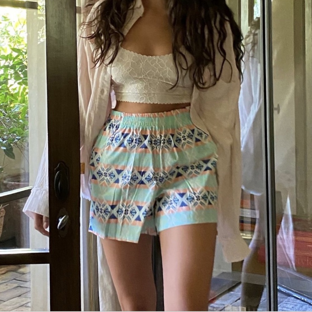 NWT UO 90s Vintage Remnants Printed Nylon Shorts